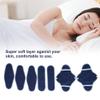 8-Piece Menstrual Pads, Reusable Menstrual Pads Menstrual Hygiene Cloth Menstrual Pads Menstrual Pad Set Waterproof Sanitary Napkin Liners Super Absorbent Non-slip Panty Liners view 2