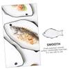 Fish-shaped Steamed Fish Plate Pizza Tray White Serving Platters Cookie Platter Dessert Bowl Casserole Dish Ceramic Tart Pan Ceramics Dish Restaurant Plate Creative Fish Holder Nut/166 (Color : White view 4
