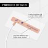 Skmeditec 4PCS Disposable SpO2 Sensor Compatible with Nellcor OxiSmart Probe for Neonate Adult, 3.2 FT Neonatal Adhesive Tape Cable with 7 Pins Connector, Replacement Cord for N25 view 4