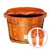 SilteD Bucket For Foot Bath,Sauna Accessories Sauna Bucket Water Bucket,Handmade Wooden Footbath Tubs,Foot Relaxing Barrel Present view 1