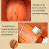 SilteD Bucket For Foot Bath,Sauna Accessories Sauna Bucket Water Bucket,Handmade Wooden Footbath Tubs,Foot Relaxing Barrel Present view 4