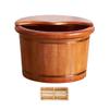 SilteD Wooden Foot Basin,Solid Wood Foot Tub, Pedicure Bowl Spa Massage Pedicure Barrels Household Foot Bath Barrelmassager (Color : B) Present view 1