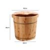 SilteD FootbathWooden Foot Bath Barrel,Smooth And Delicate Pedicure Barrels Pedicure Bowl Spa Massage For Soaking Feet Massager Foot Tub Present view 2