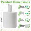 Kitchen Paper Towels Naturally Strong and Absorbent Plastic Free | 8 x8 inches 2PLY 18900 Sheets Super Strong | Multipurpose Kitchen Towel for Cleaning Commercial & Home Pack of 36 Laminated Rolls view 2