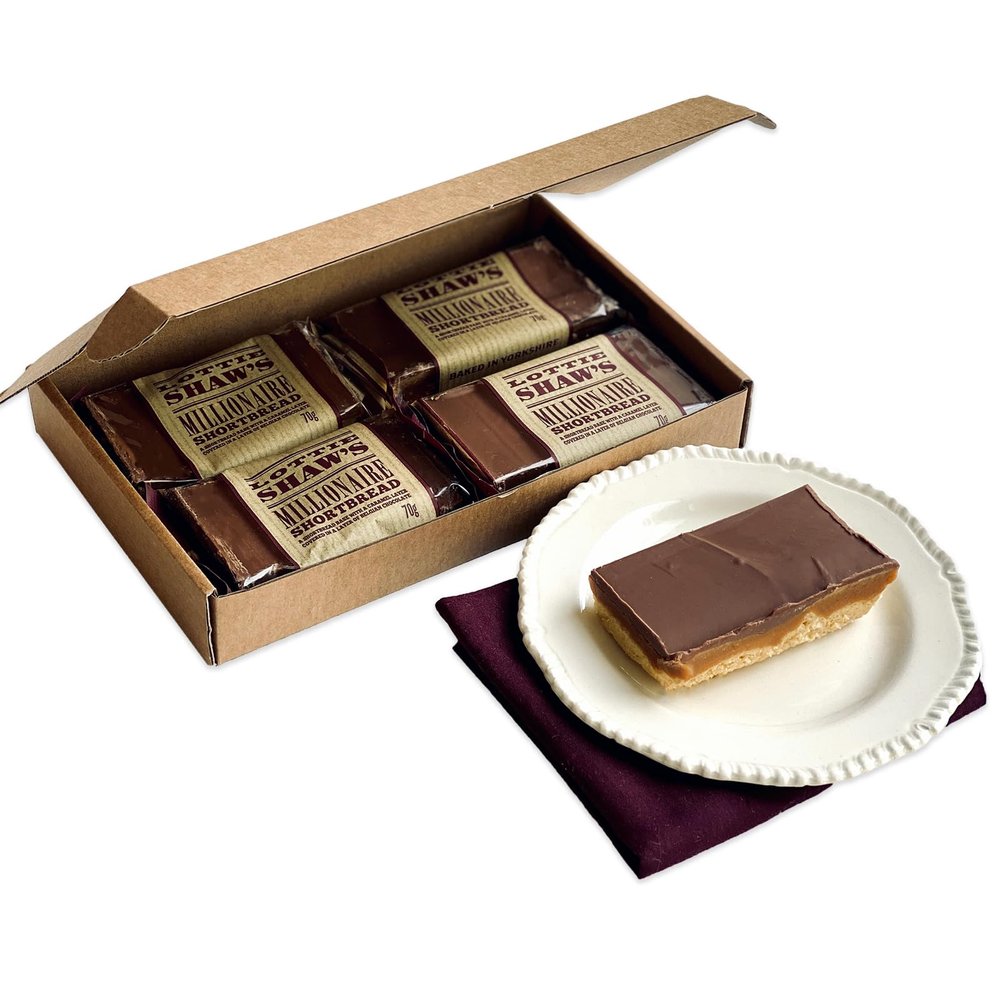 Letter Box Pack of 4 Millionaire Shortbreads