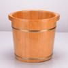Foot Barrel,Massage Wood Bath Bucket,Handmade,footbaths Smooth Surface,Bathroom Accessories (Color : A) Present view 2
