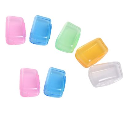 8 Pcs Portable Toothbrush caps Travel Toothbrush Protector Cover Toothbrush Protective Case for Home Outdoor Camping Hiking Random Color