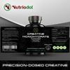 Nutriodol Creatine Monohydrate Mega Capsules  Pre Workout & Post Workout Supplement for Muscle Performance & Recovery  1000mg Elemental Creatine Per Capsule  3 Capsules Per Day (Mega Caps x 90) view 2