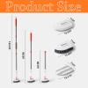 Scrubber with Handle Cleaning Brush Bathroom Scrubber Brush 133 cm Tubs and Tile Brush Shower Cleaning Brush Bathroom Floor Scrubber for Bathroom Bathtub Kitchen Glass Baseboard Tiles (C) view 2