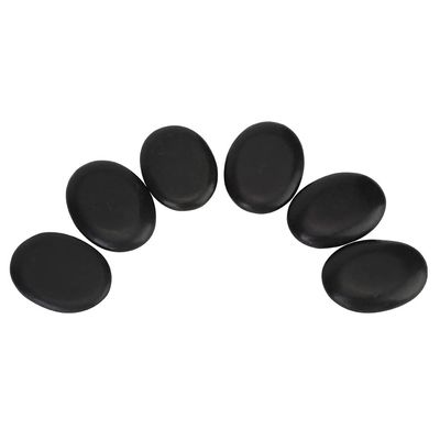 12pcs Professional Hot Massage Stone Set Natural Lava Heated Stone Basalt Warm Stone Suitable for Spa, Massage Therapy Postpartum Beauty and Health Care Stone 4x3x0.8