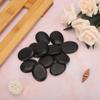 12pcs Professional Hot Massage Stone Set Natural Lava Heated Stone Basalt Warm Stone Suitable for Spa, Massage Therapy Postpartum Beauty and Health Care Stone 4x3x0.8 view 2