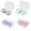 4 Pieces Contact Lens Case, Portable Contact Lens Case with Tweezers, Lens Carrying Rod, Contact Lens Holder for Left and Right Eye, Lens Case with Storage Box for Home Travel, Multiple, standard view 1