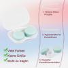 4 Pieces Contact Lens Case, Portable Contact Lens Case with Tweezers, Lens Carrying Rod, Contact Lens Holder for Left and Right Eye, Lens Case with Storage Box for Home Travel, Multiple, standard view 3