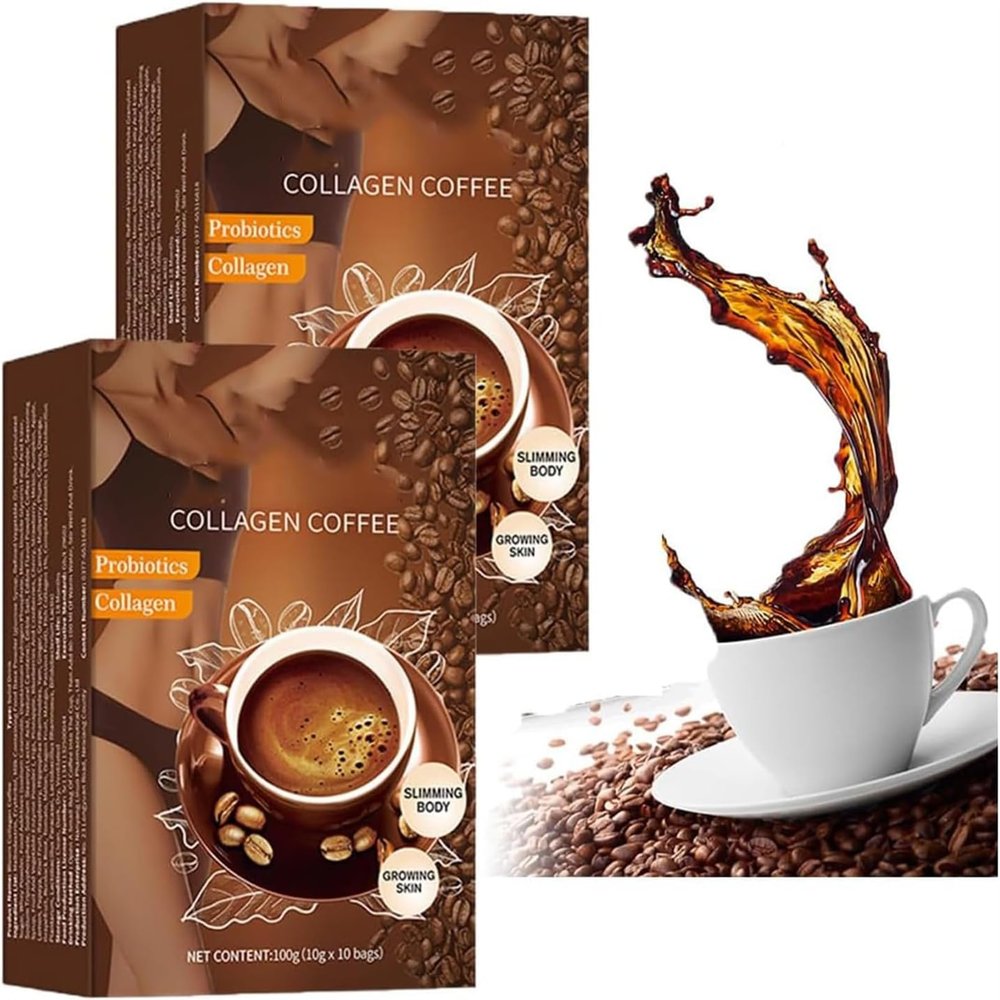 Collagen Coffee, Coffee Collagen From Japan, Collagen Creamer For Coffee, Collagen Protein Coffee, Collagen For Coffee, Collagen Powder For Coffee Energy Beauty Joints (2 BOX)