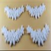 10 x Edible 3D Christmas Carlands Wreaths icing toppers, cake cupcakes decorations (White) view 1