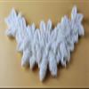 10 x Edible 3D Christmas Carlands Wreaths icing toppers, cake cupcakes decorations (White) view 3