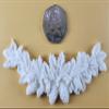 10 x Edible 3D Christmas Carlands Wreaths icing toppers, cake cupcakes decorations (White) view 4
