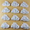 12 x Edible 3D Rose Bunch Flowers Roses icing toppers, cake cupcakes decorations T080 (White) view 2