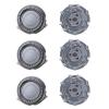 3 Pcs Replacement Shaver Heads, Shaver Replacement Blades Back-Up Rotary Heads, Compatible with Series 1000 2000 3000 5000, Model AT8xx/AT7xx/PT8xx/PT7xx, Pointed Blades view 1