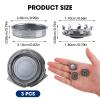 3 Pcs Replacement Shaver Heads, Shaver Replacement Blades Back-Up Rotary Heads, Compatible with Series 1000 2000 3000 5000, Model AT8xx/AT7xx/PT8xx/PT7xx, Pointed Blades view 2