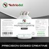 Nutriodol Creatine Monohydrate Capsules  Pre Workout & Post Workout Supplement for Muscle Performance & Recovery  750mg Elemental Creatine Per Capsule  4 Per Day. (Capsules x 180) view 2
