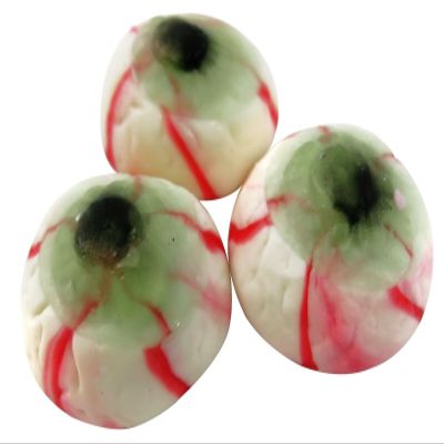 Halloween Pick and Mix Candy Jelly Sweet Mix Jelly Brains,Worms,Pumpkins,Skulls,Bones,Eyeballs (Eyeballs, 100g)