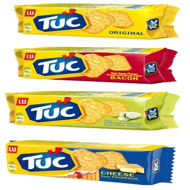 Tuc Flavor Set | Original 100g | Bacon 100g | Cheese 100g | Sour Cream and Onion 100g | Biscuits Crackers