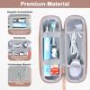 TUNYINSH Electric Toothbrush Travel Case for Oral B/Oral-B Pro/Philips Sonicare Electric Toothbrush, Portable Hard Shell Ice Case for Oral B Toothbrush Heads and Accessories, Rose Gold, Toothbrush view 3