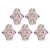 5Pcs Washable Women Cotton Feminine Pads, Reusable, Breathable, Skin Friendly Hygiene Products (L) view 1