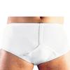 Abena Y-Front Incontinence Brief with Built-in Pad (250ml Absorbency) Washable, Classic Fit in Sizes S to 3XL White view 1