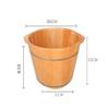,Bathroom Accessories Footbath Tubs,Massage Foot Barrel,Volume Smooth Surface Sauna Wooden Bucket Present view 3