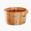 ,Bathroom Accessories Footbath Tubs,Massage Foot Barrel,Volume Smooth Surface Sauna Wooden Bucket Present view 1