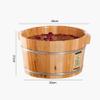 ,Bathroom Accessories Footbath Tubs,Massage Foot Barrel,Volume Smooth Surface Sauna Wooden Bucket Present view 3
