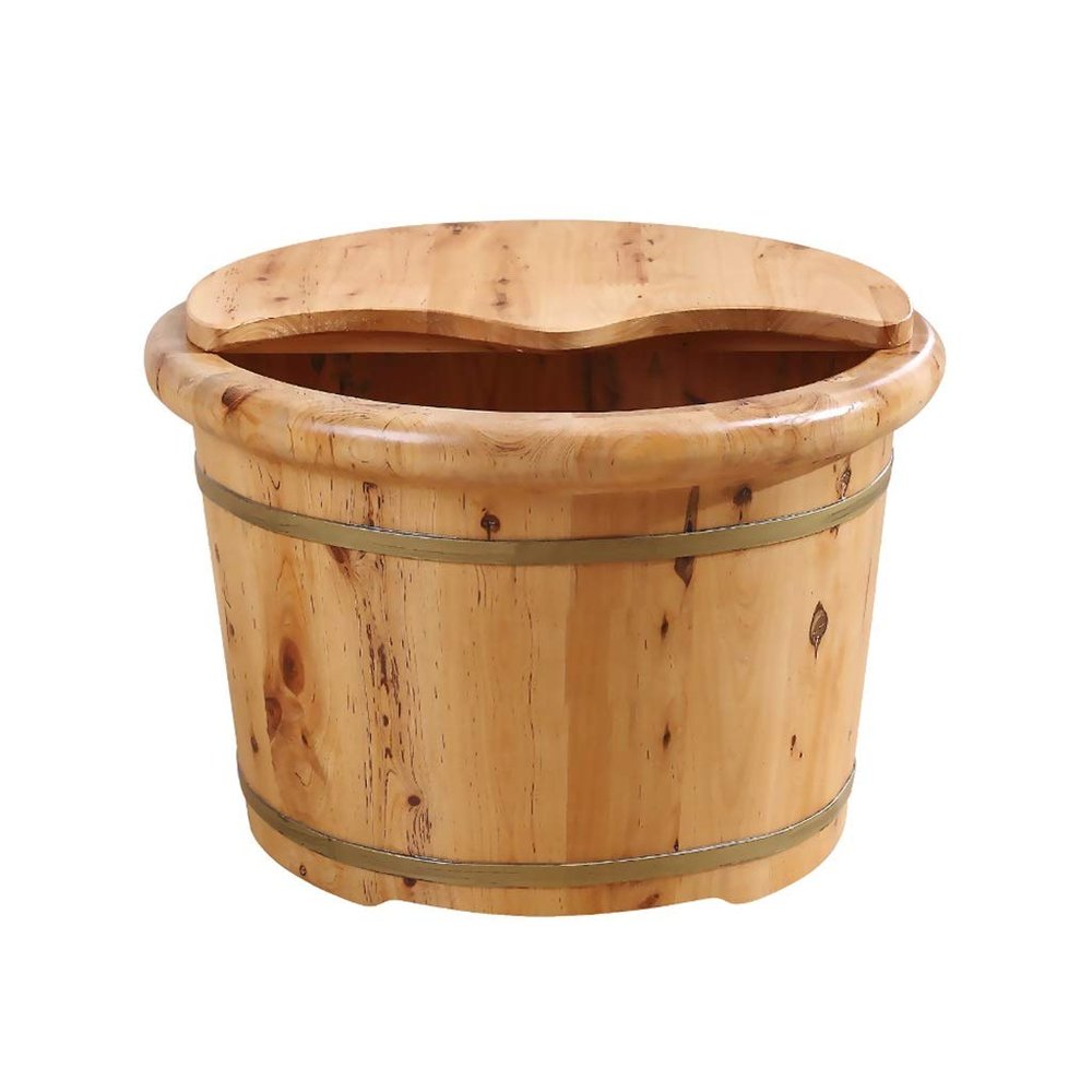 ,Bathroom Accessories Footbath Tubs,Massage Foot Barrel,Volume Smooth Surface Sauna Wooden Bucket Present