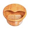,Bathroom Accessories Footbath Tubs,Massage Foot Barrel,Volume Smooth Surface Sauna Wooden Bucket Present view 1