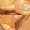 ,Bathroom Accessories Footbath Tubs,Massage Foot Barrel,Volume Smooth Surface Sauna Wooden Bucket Present view 4