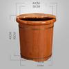 ,Bathroom Accessories Footbath Tubs,Massage Foot Barrel,Volume Smooth Surface Sauna Wooden Bucket Present view 4