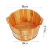 ,Bathroom Accessories Footbath Tubs,Massage Foot Barrel,Volume Smooth Surface Sauna Wooden Bucket Present view 2