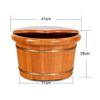 ,Bathroom Accessories Footbath Tubs,Massage Foot Barrel,Volume Smooth Surface Sauna Wooden Bucket Present view 4
