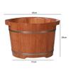 ,Bathroom Accessories Footbath Tubs,Massage Foot Barrel,Volume Smooth Surface Sauna Wooden Bucket Present view 2