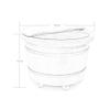 ,Bathroom Accessories Footbath Tubs,Massage Foot Barrel,Volume Smooth Surface Sauna Wooden Bucket (Color : A) Present view 4