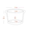 ,Bathroom Accessories Footbath Tubs,Massage Foot Barrel,Volume Smooth Surface Sauna Wooden Bucket (Color : B) Present view 4