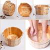 ,Bathroom Accessories Footbath Tubs,Massage Foot Barrel,Volume Smooth Surface Sauna Wooden Bucket Present view 2