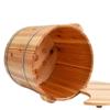 ,Bathroom Accessories Footbath Tubs,Massage Foot Barrel,Volume Smooth Surface Sauna Wooden Bucket (Color : B) Present view 2