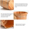 ,Bathroom Accessories Footbath Tubs,Massage Foot Barrel,Volume Smooth Surface Sauna Wooden Bucket (Color : B) Present view 3
