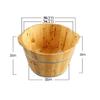 ,Bathroom Accessories Footbath Tubs,Massage Foot Barrel,Volume Smooth Surface Sauna Wooden Bucket (Size : 38 * 25 * 32cm) Present view 2