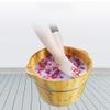 ,Bathroom Accessories Footbath Tubs,Massage Foot Barrel,Volume Smooth Surface Sauna Wooden Bucket (Size : 38 * 25 * 32cm) Present view 4