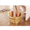 ,Bathroom Accessories Footbath Tubs,Massage Foot Barrel,Volume Smooth Surface Sauna Wooden Bucket (Color : B) Present view 2