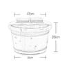,Bathroom Accessories Footbath Tubs,Massage Foot Barrel,Volume Smooth Surface Sauna Wooden Bucket (Color : B) Present view 3