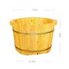 ,Bathroom Accessories Footbath Tubs,Massage Foot Barrel,Volume Smooth Surface Sauna Wooden Bucket Present view 4